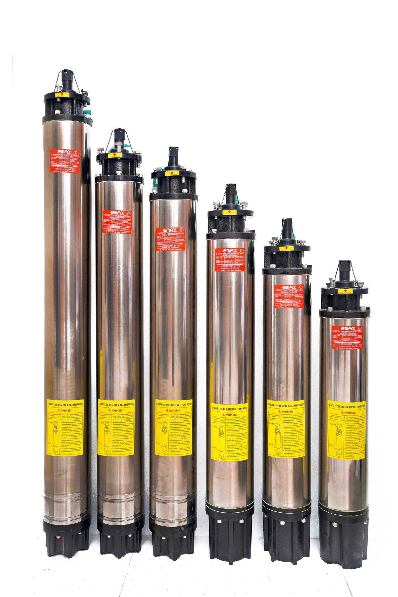 EMAX 4-inch submersible pump full range
